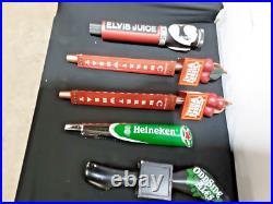 Lot Of 14beer Tap Handles Draft Beer Tapper Holders