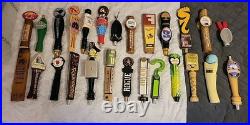 Lot Of 26 Mixed Beer Tap Handles? Great Assortment Of Unique And Unusual