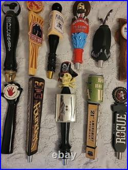 Lot Of 26 Mixed Beer Tap Handles? Great Assortment Of Unique And Unusual
