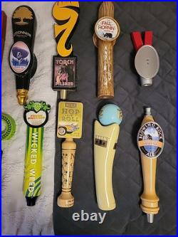 Lot Of 26 Mixed Beer Tap Handles? Great Assortment Of Unique And Unusual