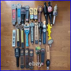 Lot Of 27 Beer And Hard Cider Tap Handles Dogfish head, pfriem freemont