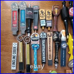 Lot Of 27 Beer And Hard Cider Tap Handles Dogfish head, pfriem freemont