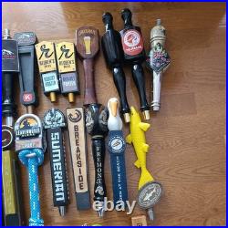 Lot Of 27 Beer And Hard Cider Tap Handles Dogfish head, pfriem freemont
