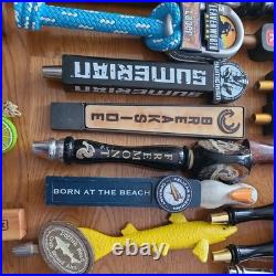 Lot Of 27 Beer And Hard Cider Tap Handles Dogfish head, pfriem freemont