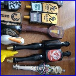 Lot Of 27 Beer And Hard Cider Tap Handles Dogfish head, pfriem freemont