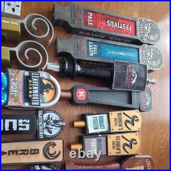 Lot Of 27 Beer And Hard Cider Tap Handles Dogfish head, pfriem freemont