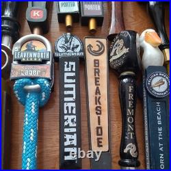 Lot Of 27 Beer And Hard Cider Tap Handles Dogfish head, pfriem freemont