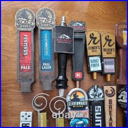 Lot Of 27 Beer And Hard Cider Tap Handles Dogfish head, pfriem freemont