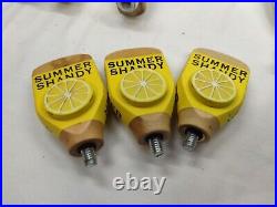 Lot Of 5 Leinenkugel Tap Beer Handles With 3 Summer Shandy Lemon Wheel