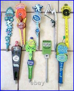 Lot Of 9 All Different Magic Hat Beer Tap Handles