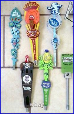 Lot Of 9 All Different Magic Hat Beer Tap Handles