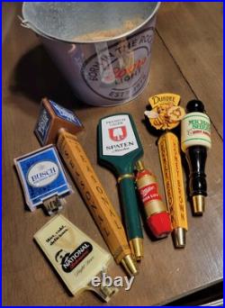 Lot Of Beer Tap Handles Man Cave Advertising