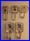 Lot Of Five Vintage Clear Acrylic Beer Tap Handles Pabst Miller Jacob Best