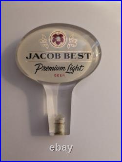 Lot Of Five Vintage Clear Acrylic Beer Tap Handles Pabst Miller Jacob Best
