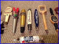 Lot of 11 Beer Tap Handle Budweiser Miller Victory Rare Pabst, Boar's Head