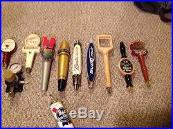 Lot of 11 Beer Tap Handle Budweiser Miller Victory Rare Pabst, Boar's Head