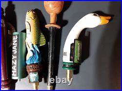 Lot of 11 Draft Beer Tap Handles Bar Decor Hoegaarden, Michelob, IPA variety +