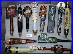 Lot of 12 HARD TO FIND beer tap handles keg knobs (Miller, Budweiser, Craft, Local)