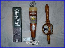 Lot of 12 HARD TO FIND beer tap handles keg knobs (Miller, Budweiser, Craft, Local)