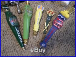 Lot of 14 Mostly New Beer Keg Tap Handle Harp Heineken Celtic Warrior Guinness