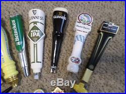 Lot of 14 Mostly New Beer Keg Tap Handle Pioneer Celt Warrior Guinness Sam Nitro