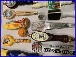 Lot of 19 beer tap handle collection