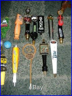 Lot of 20 beer tap handles-BELLS, DOGFISH HEAD, BLUE MOON, STONE, GOOSE++++
