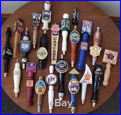 Lot of (21) beer tap handles