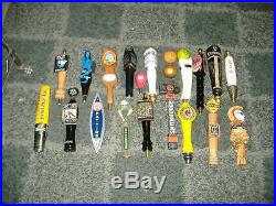 Lot of 21 beer tap handles-BELLS HOPSLAM, DOGFISH HEAD, BUDWEISER, GUINNESS++++