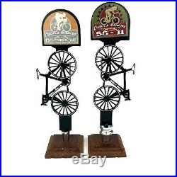 Lot of 2 Cycler's Brewing Domestique Wit & 55-11 Imperial Red Beer Tap Handles