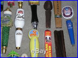 Lot of 36 Mostly Craft Beer Tap Handles