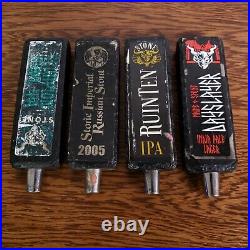 Lot of 4 Stone Brewing Beer Tap Handles 24 Carrot Imperial RuinTen Lucky Dayslay