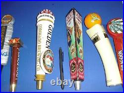 Lot of 8 Beer Tap Handles! Coronado Brewing Firestone Oggis Dos Equis Oberon 04