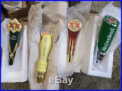Lot of 8 New Box Beer Keg Tap Handles Guinness Mermaid Dogfish Hourglass Rare