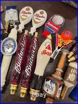 Lots Of 23 Beer Tap Handles Bud Light, Pale Ale, Budweiser, Lite, Michelob, READ