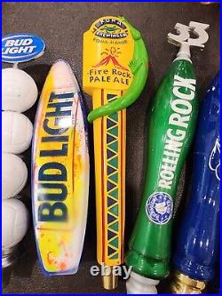 Lots Of 23 Beer Tap Handles Bud Light, Pale Ale, Budweiser, Lite, Michelob, READ