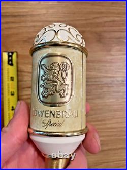 Lowenbrau Beer Tap Handle Knob Top Keg Bar Brewing Draft Special Lion Vintage