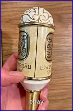 Lowenbrau Beer Tap Handle Knob Top Keg Bar Brewing Draft Special Lion Vintage