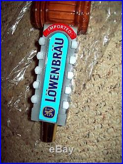 Lowenbrau Figural Beer Tap Handle Lion On A Barrel Nos No Box 12.25 Mint