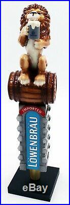 Lowenbrau Lion Large 3D Figural Beer Tap Handle NOS