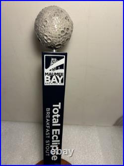 MAUMEE BAY BREWING TOTAL ECLIPSE BREAKFAST STOUT LUNAR draft tap handle. OHIO