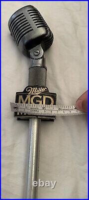 MGD. MILLER GENUINE DRAFT MUSIC MICROPHONE Draft Beer Tap Handle. USA
