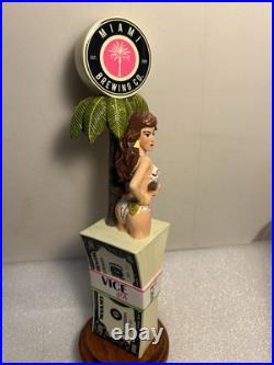 MIAMI BREWING VICE HOT DETECTIVE IN A BIKINI draft beer tap handle. FLORIDA