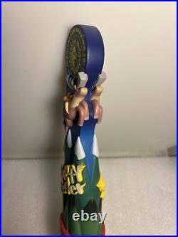MIDNIGHT SUN PANTY PEELER BELGIAN TRIPEL draft beer tap handle. ALASKA