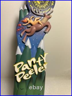 MIDNIGHT SUN PANTY PEELER BELGIAN TRIPEL draft beer tap handle. ALASKA