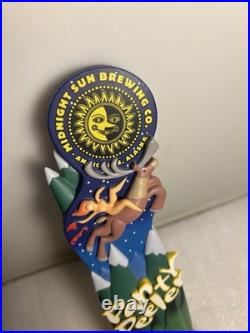 MIDNIGHT SUN PANTY PEELER BELGIAN TRIPEL draft beer tap handle. ALASKA