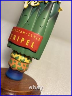 MIDNIGHT SUN PANTY PEELER BELGIAN TRIPEL draft beer tap handle. ALASKA