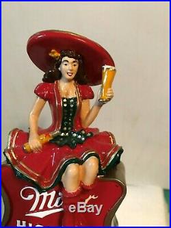 MILLER HIGH LIFE GIRL ON THE MOON beer tap handle. EVERYWHERE USA
