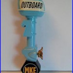 MKE Johnson/Mercury Old Style Boat Outboard Motor Beer Sign Tap Handle. NIB