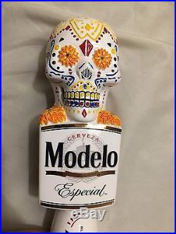 MODELO Especial Skull Dia De Los Muertos Figural Beer Keg Tap Handle (Tall 12)